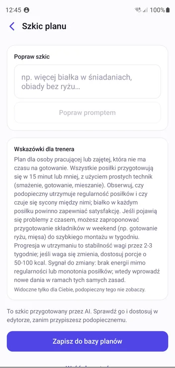Ty poprawiasz szkic, zanim trafi do podopiecznego