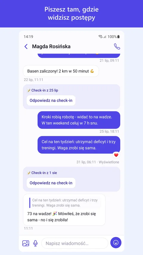 Piszesz tam, gdzie widzisz postępy
